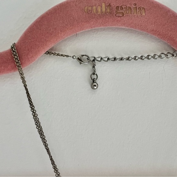 Western Silver and Turquoise Crescent Pendant Necklace - Picture 5 of 5